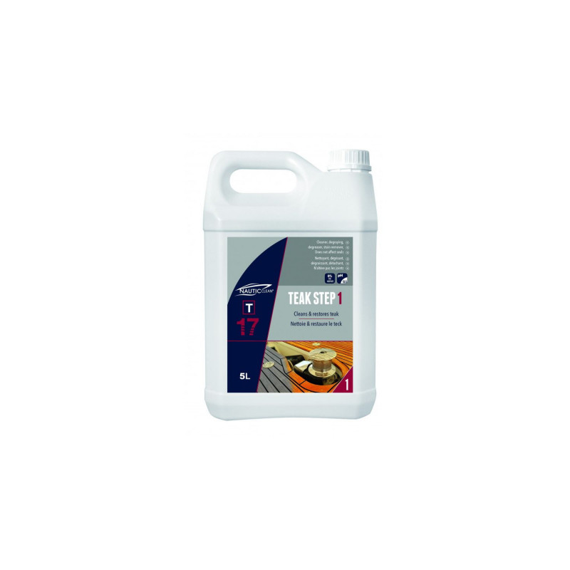 NAUTIC CLEAN 17 Nettoyant teck Step 1 - 5 L NAUTIC CLEAN 17 Nettoyant teck Step 1 - 5 L