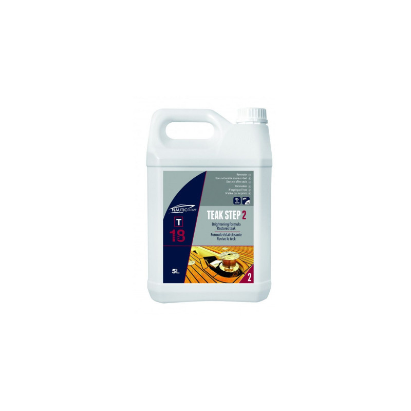 NAUTIC CLEAN 18 Raviveur teck Step 2 - 5 L NAUTIC CLEAN 18 Raviveur teck Step 2 - 5 L