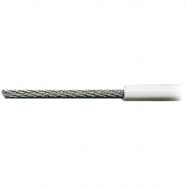 Câble 19 fils - inox + PVC - ø2.5 mm