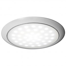 Plafonnier LED ultraplate bague blanche 12/24 V 3 W