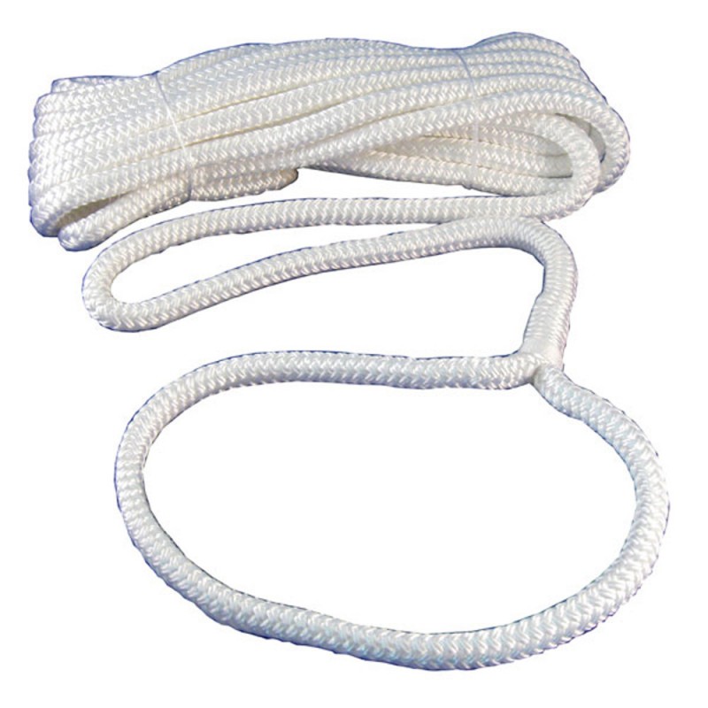 Cordage - amarre avec oeil - ø10 mm - 6 M - blanc Cordage - amarre avec oeil - ø10 mm - 6 M - blanc
