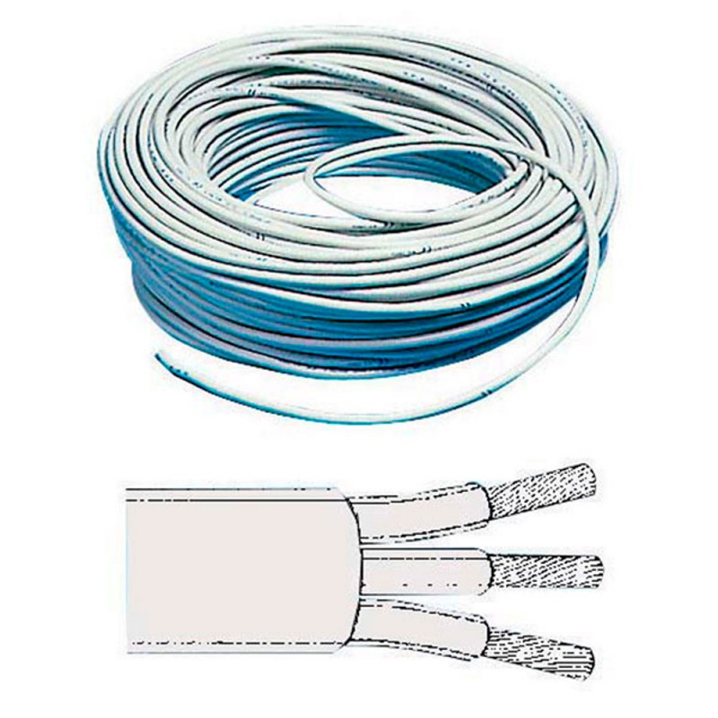 Câble électrique tripolaire 220V - 1.5 mm² - le mètre Câble électrique tripolaire 220V - 1.5 mm² - le mètre