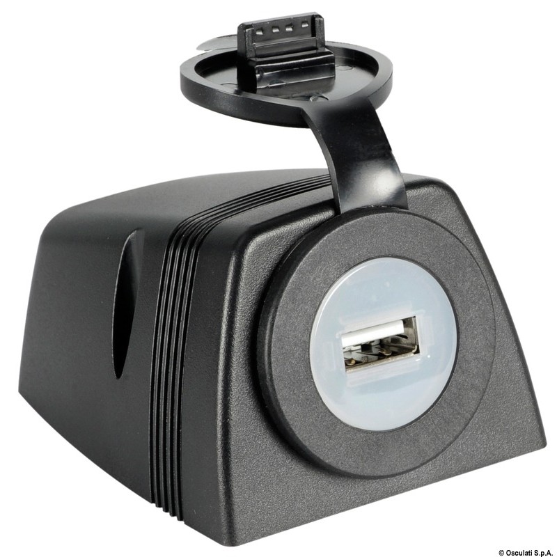 Voltmètre Osculati numérique 8/32 V - double prise USB - prise