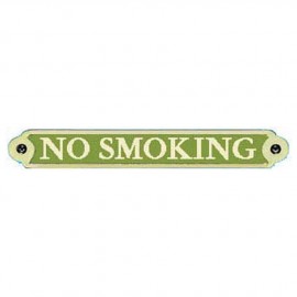 Plaque bronze ''No Smoking''