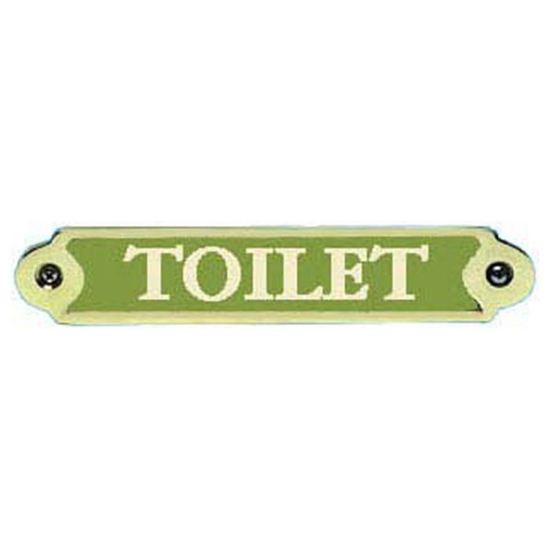 Plaque bronze ''Toilet''