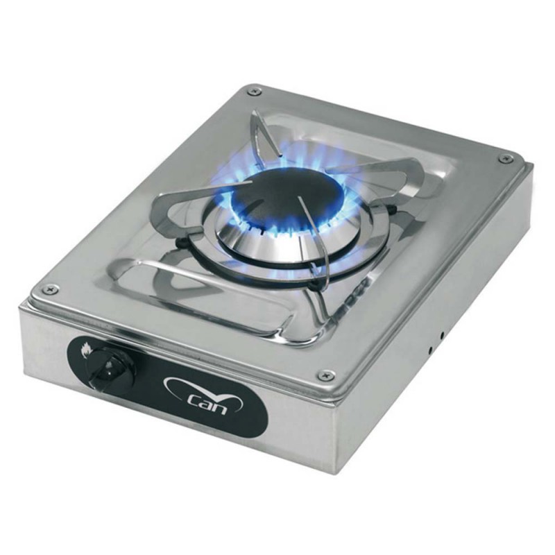 Plaque de cuisson gaz - inox - 1 feu - CUI0011