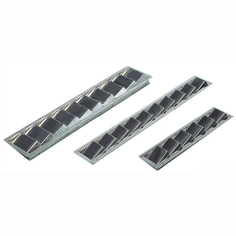 Prise d'air moteur en inox poli miroir - 325x76 mm Prise d'air moteur en inox poli miroir - 325x76 mm